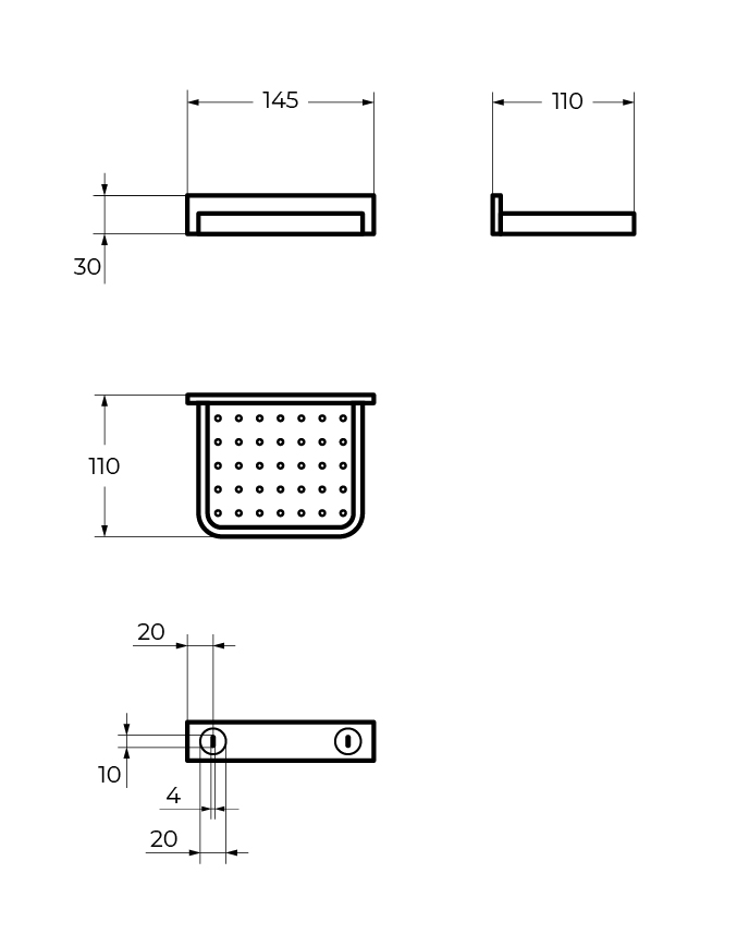 MAXIMA CZR-F-8919 Мыльница, 400x330x330 - Gidratop.ru изображение
