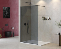 душевая перегородка CEZARES LIBERTA-L-1-120-120-GR-NERO