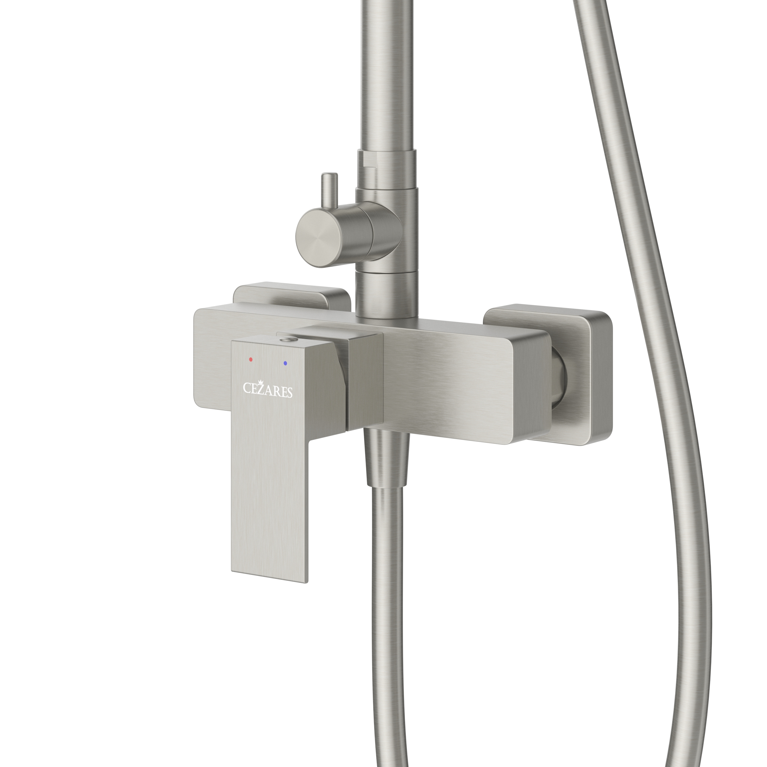 SLIDER-CD-IN Душевая стойка со смесителем, сатин - Gidratop.ru изображение