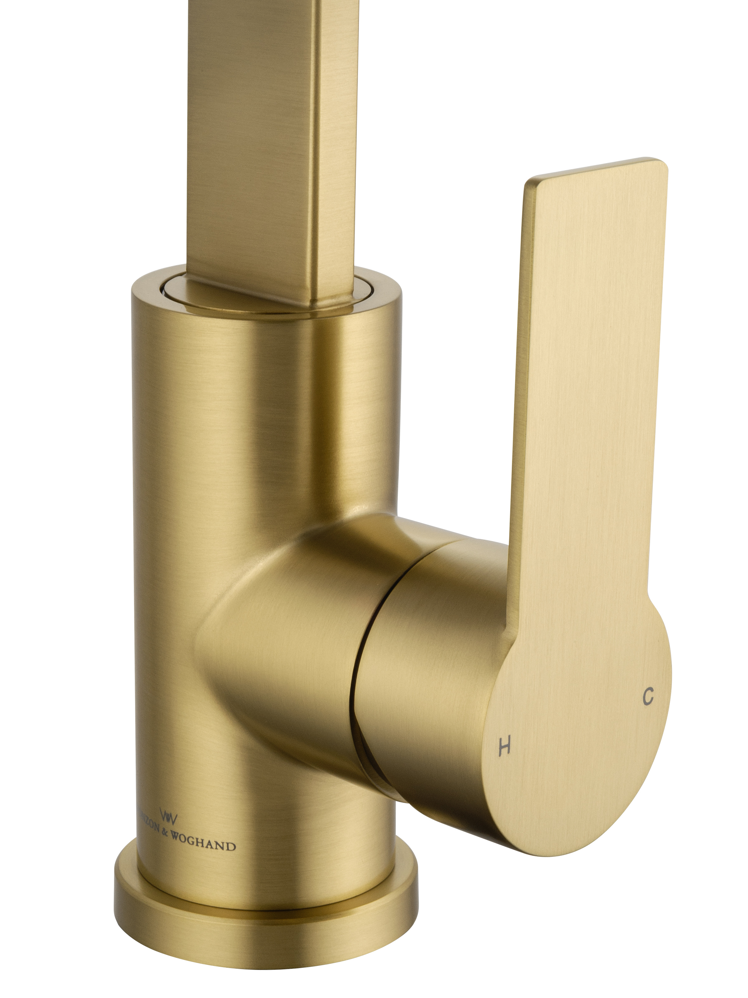 Смеситель для кухни WONZON & WOGHAND, Брашированное золото (WW-AE4550-BG) - Gidratop.ru изображение