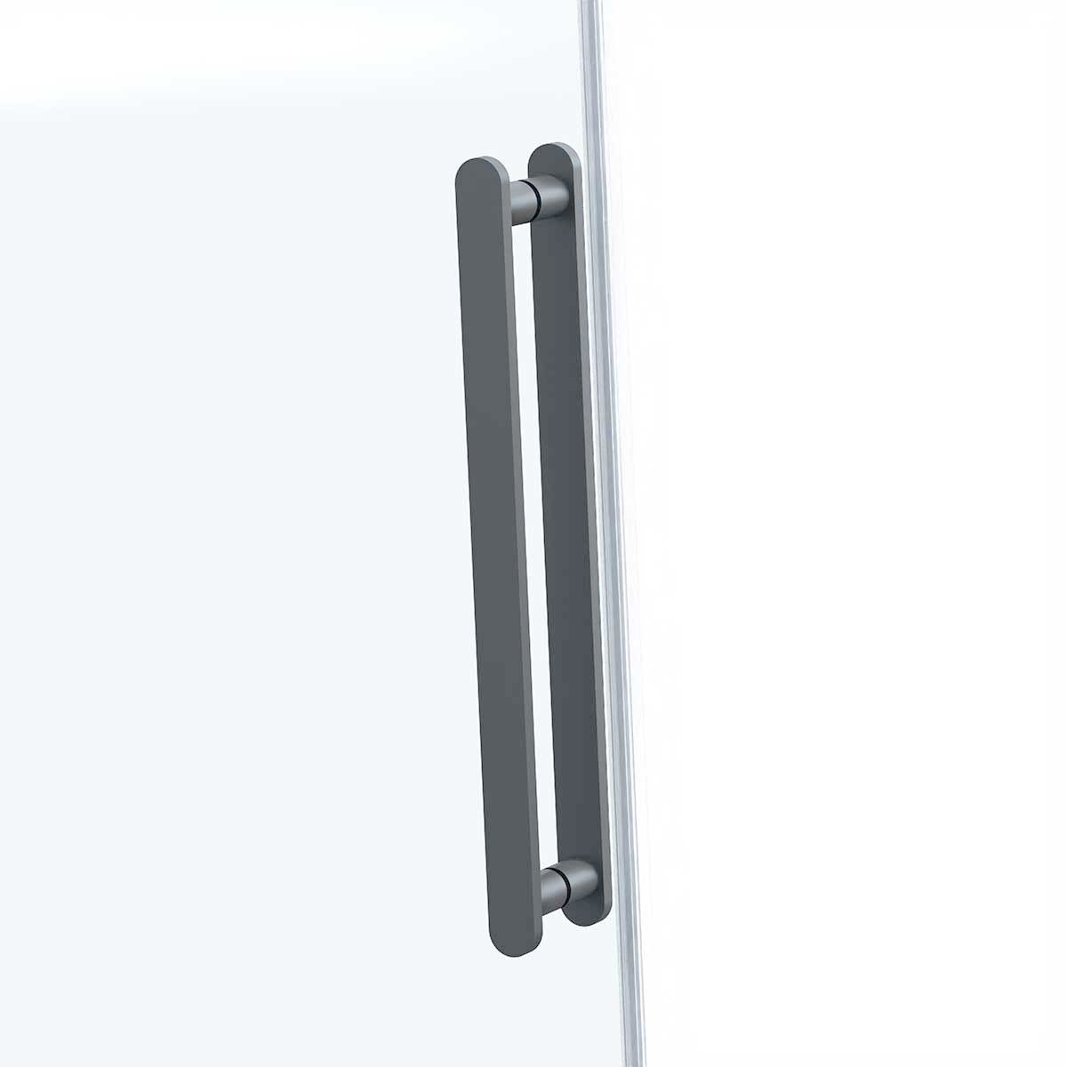 Душевая дверь Como Soft VDS-1CS130CLGM, 1300, вороненая сталь, стекло прозрачное - Gidratop.ru изображение