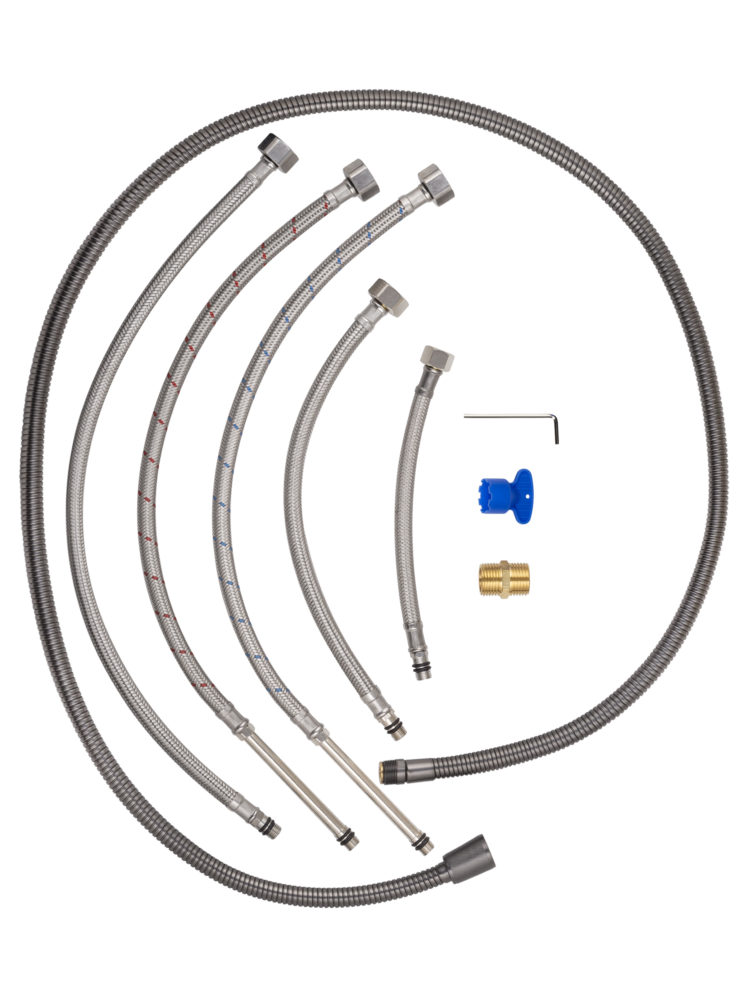 Смеситель на борт ванны WONZON & WOGHAND STEAM, Темный графит (WW-88659008-BGM) - Gidratop.ru изображение