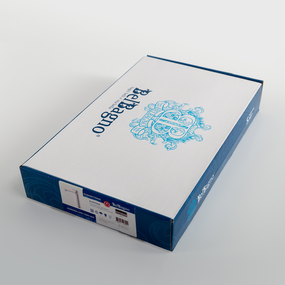 AURORA Смеситель для накладной раковины без донного клапана, хром AURORA-LMC-CRM-W0 - Gidratop.ru изображение