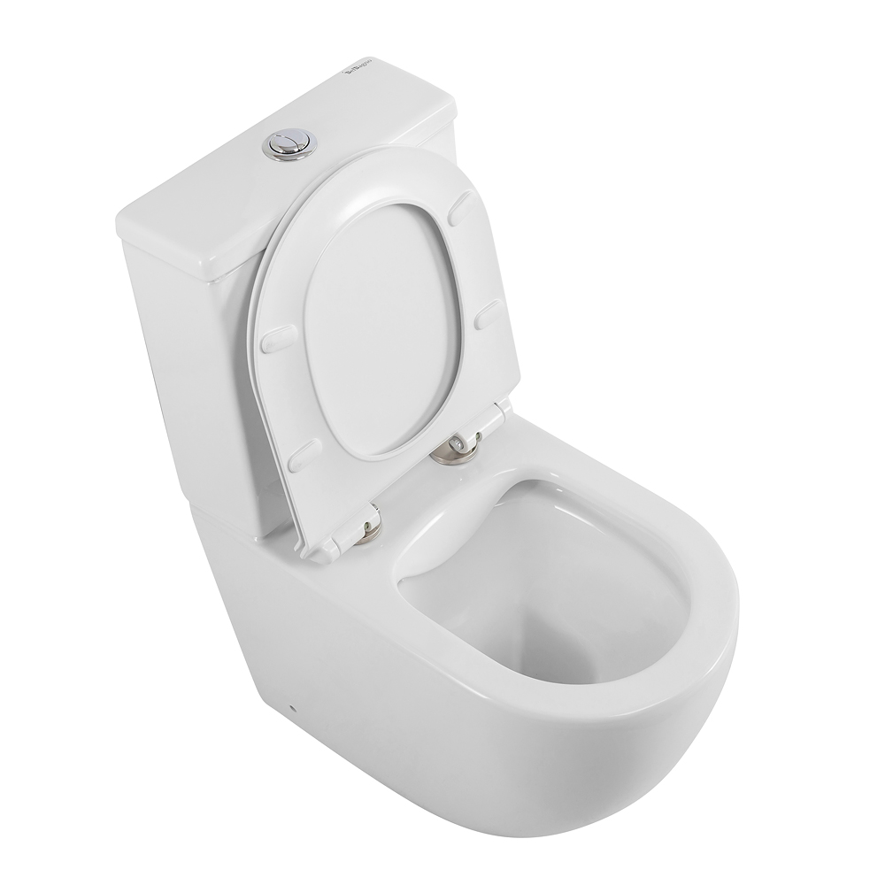 Унитаз-компакт безободковый BelBagno AMANDA BB051CPR/BB051T/BB076SC - Gidratop.ru изображение