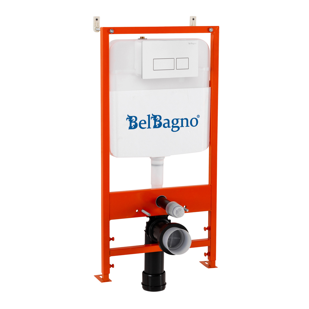 Комплект 3 в 1 Унитаз подвесной с сиденьем BelBagno SFERA-R BB046CHR/SC + Система инсталляции 2 в 1 BelBagno BB026/BB042BL - Gidratop.ru изображение