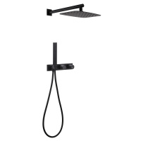 Душевая система ABBER Rund AF8718B скрытого монтажа без излива, черный матовый - Gidratop.ru изображение