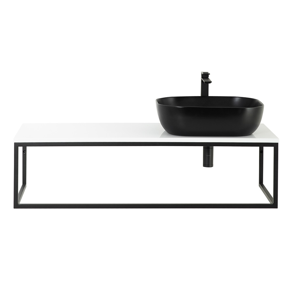Консоль металлическая под накладные раковины подвесная, 1200x460x300 EK-120-ST - Gidratop.ru изображение
