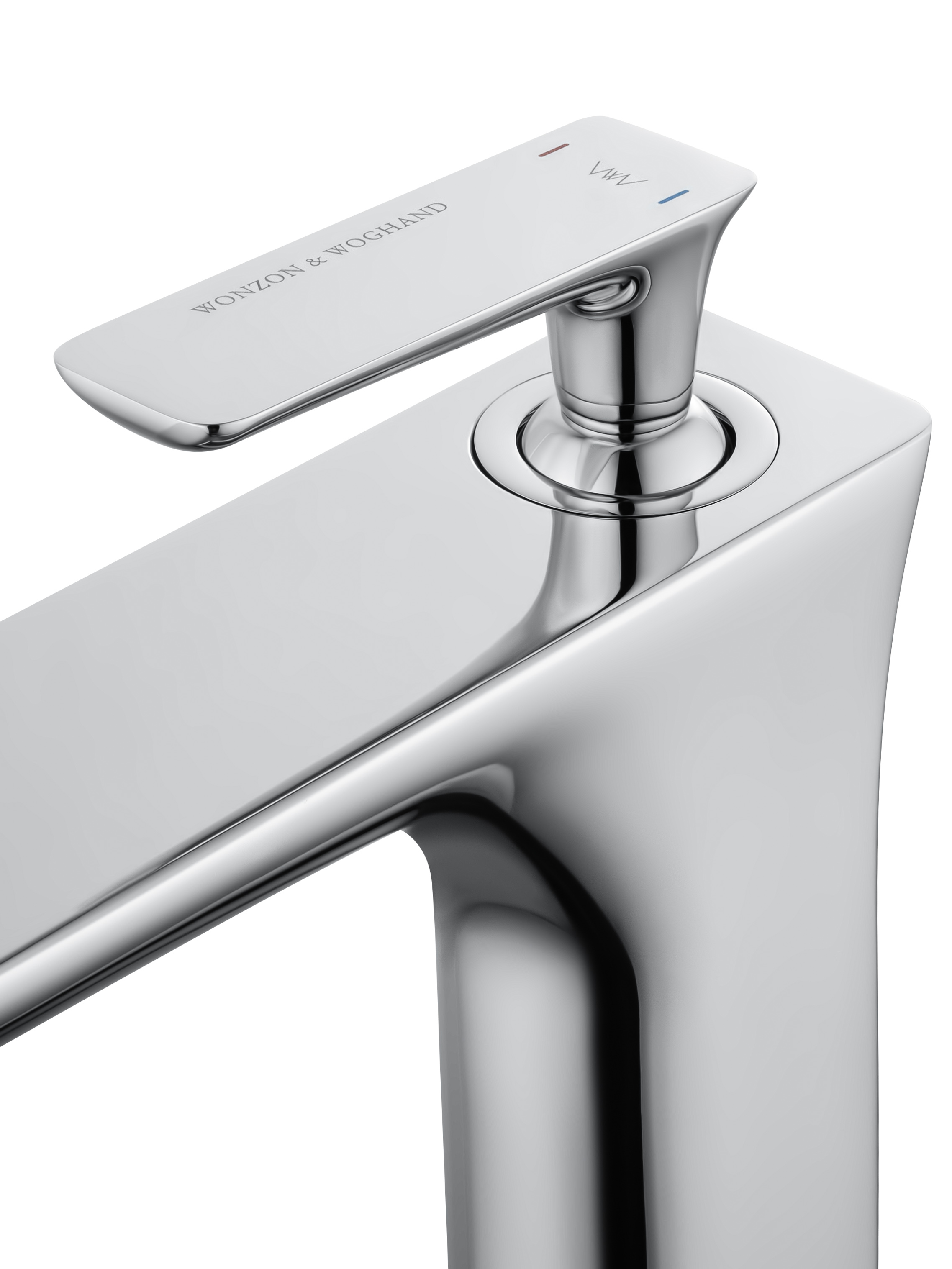 Смеситель для раковины высокий WONZON & WOGHAND SHARK, Хром (WW-481102-CR) - Gidratop.ru изображение