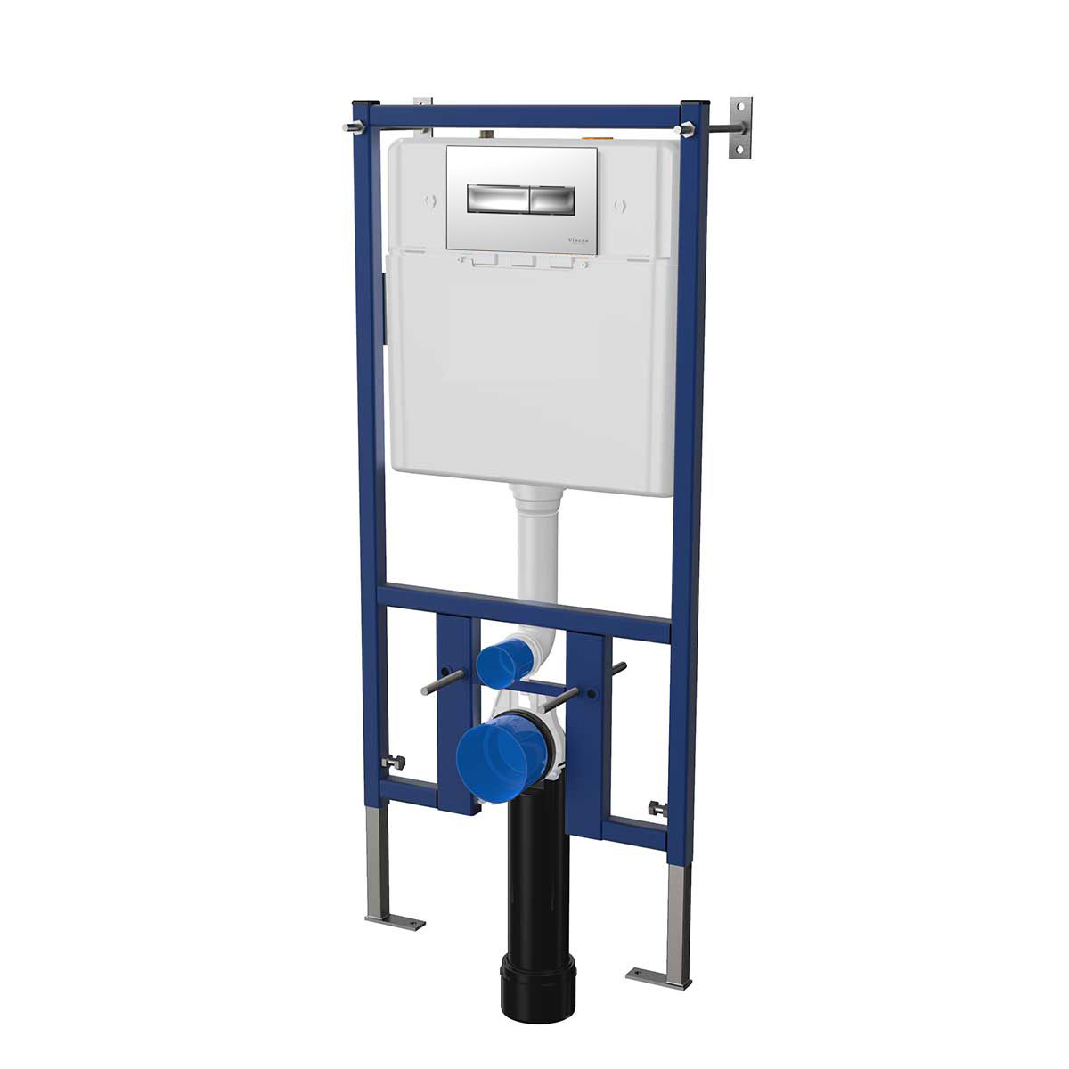 Инсталляция для подвесного унитаза Vincea VIS-450, 510*1000, цвет сине-белый - Gidratop.ru изображение