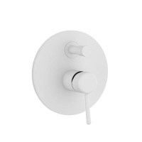 Gessi Goccia встраиваемый однорычажный смеситель с переключателем(внешние части), цвет: белый - Gidratop.ru изображение