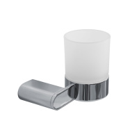 STYLUS-TUMS-01 Стакан подвесной, стекло, исполнение хром - Gidratop.ru изображение