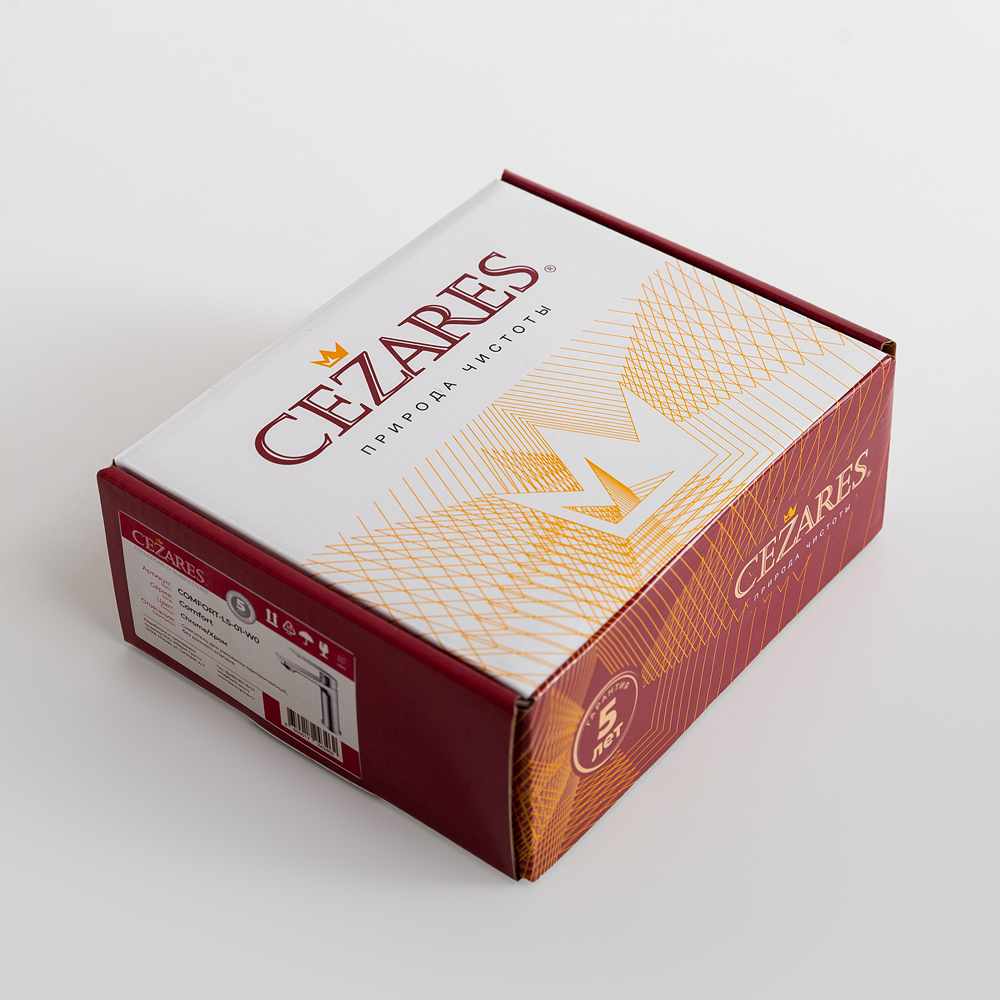 COMFORT-LS-01-W0 Смеситель для раковины однорычажный, без донного клапана, хром - Gidratop.ru изображение