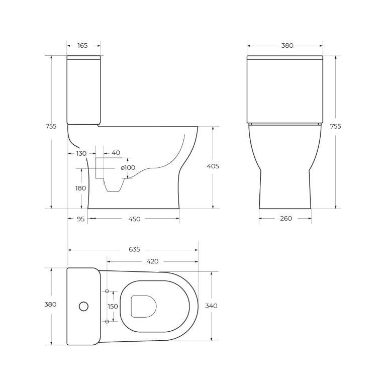 Унитаз-компакт безободковый BelBagno STEAM BB130CPR/SC/BB130T - Gidratop.ru изображение