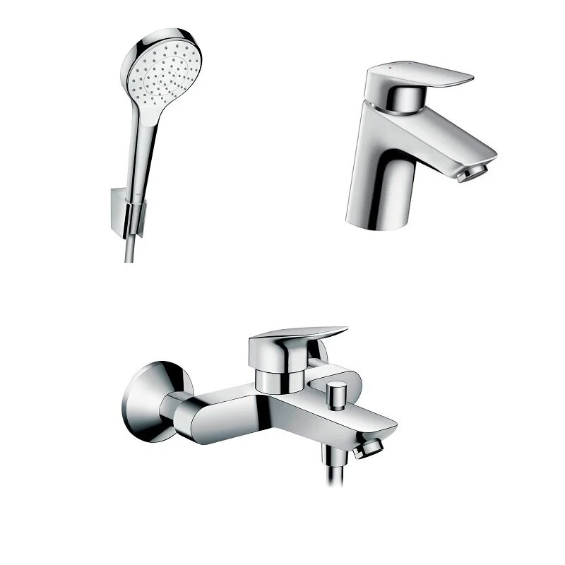Душевой комплект Hansgrohe, хром, 71400000/71070000/26420400 - Gidratop.ru изображение