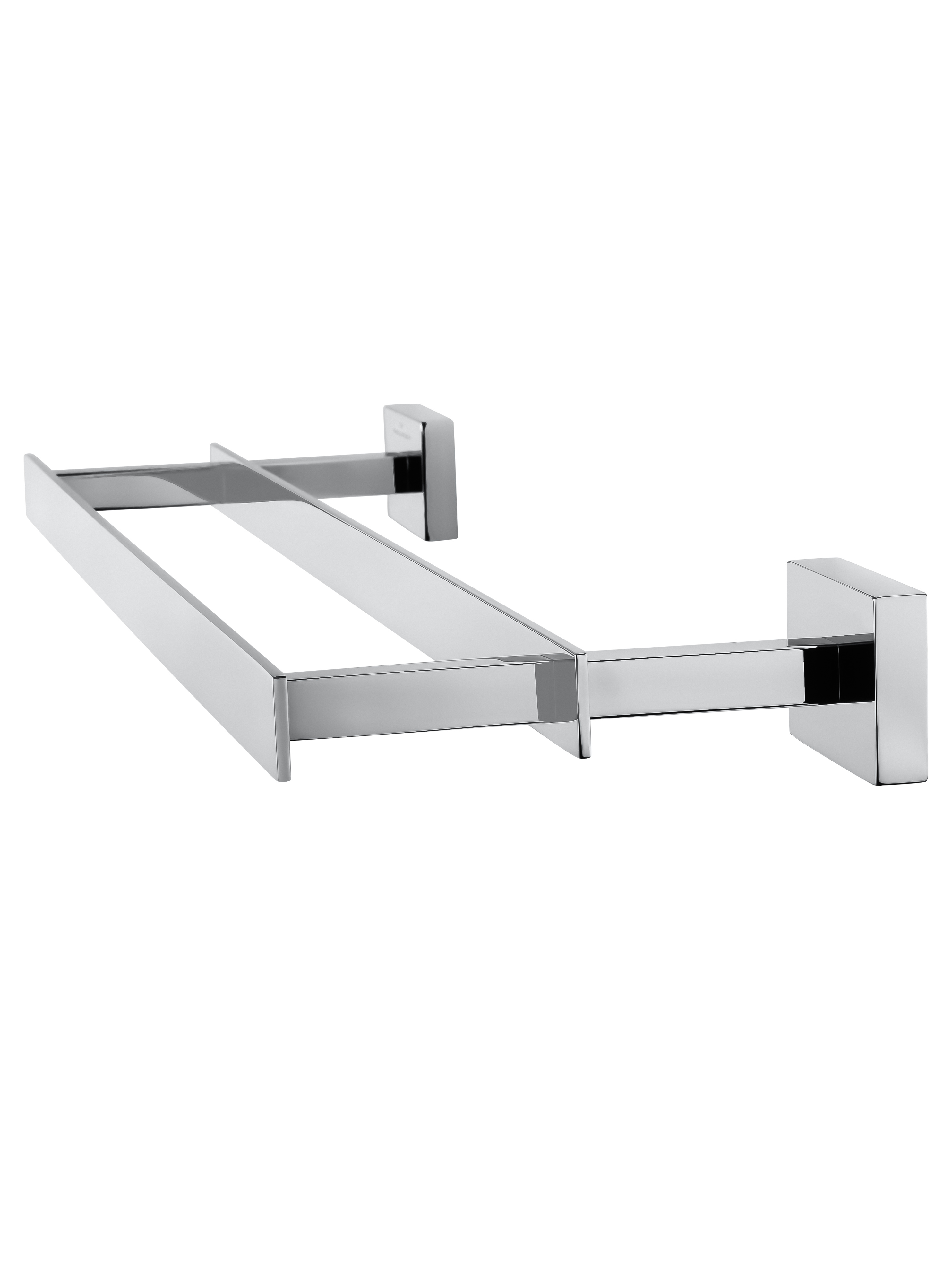 Полотенцедержатель двойной WONZON & WOGHAND FLAT, Хром (WW-9711-45CM) - Gidratop.ru изображение