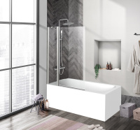 Душевая шторка на ванну BelBagno UNO-V-11-90/150-C-Cr - Gidratop.ru изображение