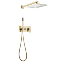 Душевая система ABBER Daheim AF8218G скрытого монтажа без излива, золото матовое - Gidratop.ru изображение