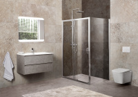 Душевой уголок BelBagno UNIQUE-AH-1-120/135-80-C-Cr - Gidratop.ru изображение