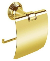 Colombo Hermitag Держатель для бумаги с крышкой, цвет: PVD золото - Gidratop.ru изображение