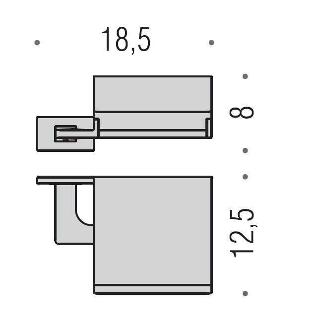 Colombo Look Держатель туалетной бумаги, цвет: хром - Gidratop.ru изображение