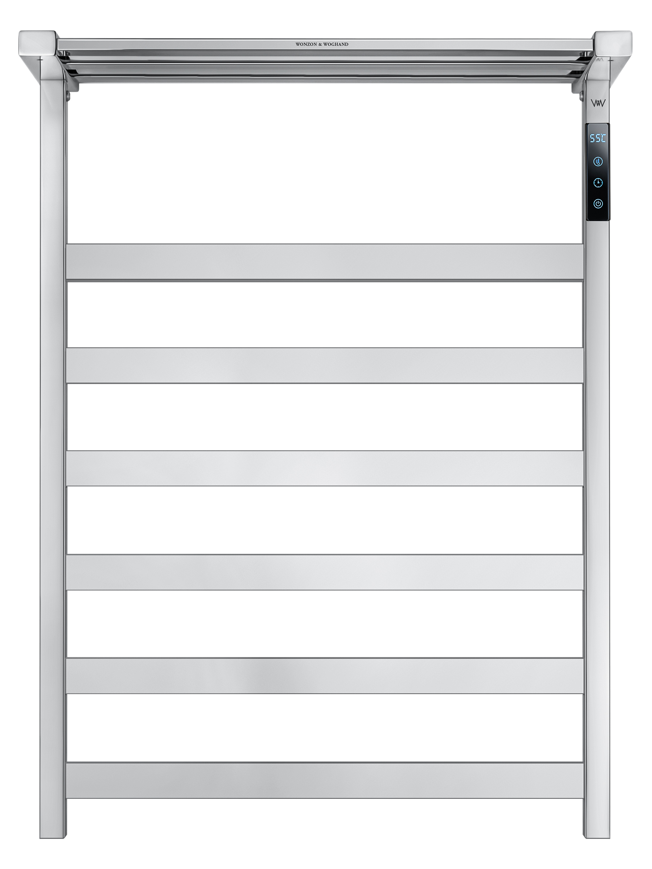 Полотенцесушитель электрический WONZON & WOGHAND FRANKFURT, Хром (WW-A1026-CR) - Gidratop.ru изображение