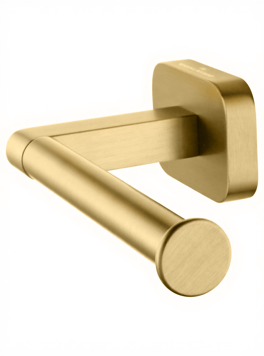 Держатель для туалетной бумаги без крышки WONZON & WOGHAND GRAFFITY, Брашированное золото (WW-9316-BG) - Gidratop.ru изображение