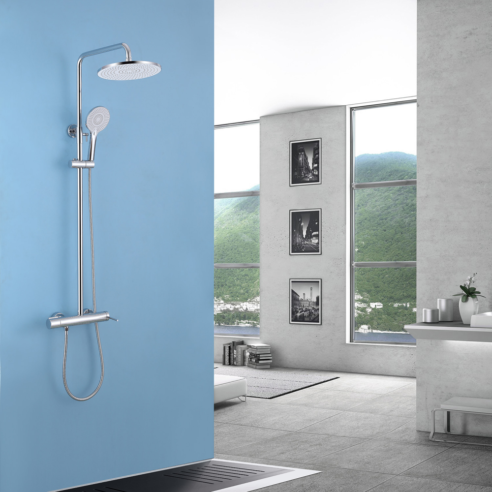 Душевая стойка ABBER Emotion AF8816 с изливом, хром - Gidratop.ru изображение
