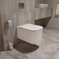 Унитаз подвесной Tornado Ultra VT1-32T, цвет белый, ультратонкое сиденье soft-close - Gidratop.ru изображение