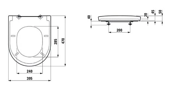 Крышка-сиденье Laufen New Classic 8.9185.1.757.000.1 для унитаза, съемное, с микролифтом, белый - Gidratop.ru изображение