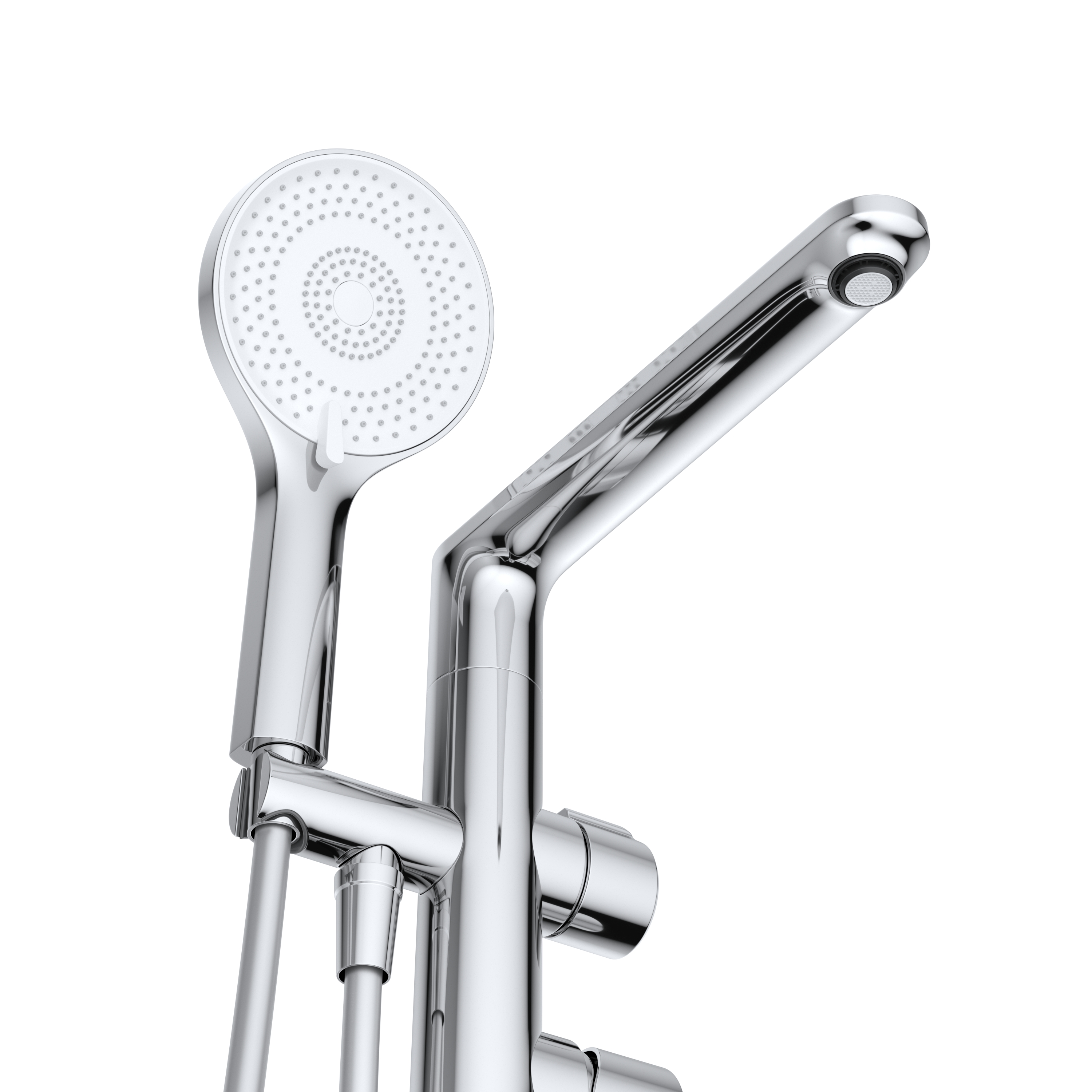 LUX-VDP-01 Напольный смеситель для ванны, хром - Gidratop.ru изображение