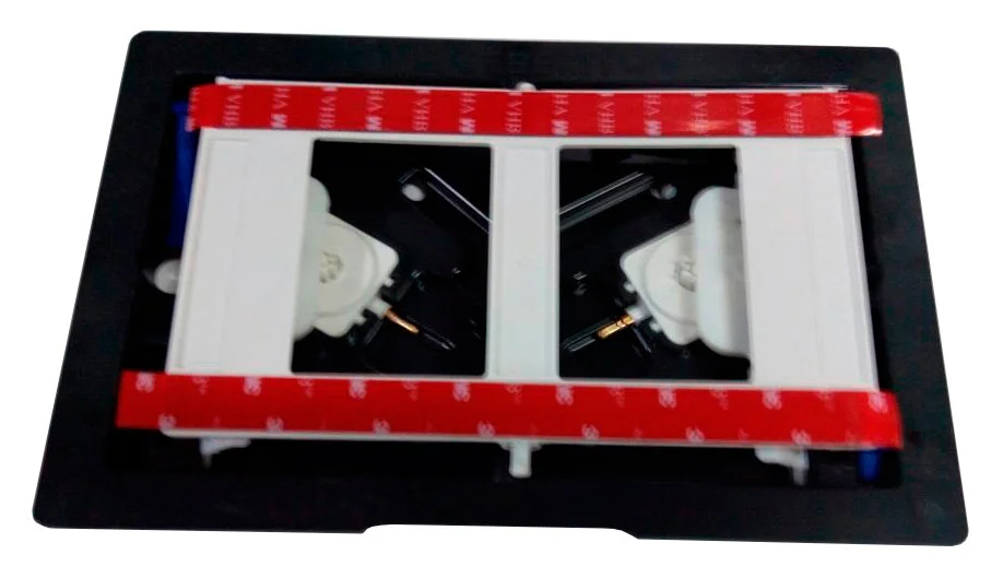 Клавиша Geberit Sigma Type 70 115.625.SJ.1, двойной смыв, стекло/алюминий, цвет черный - Gidratop.ru изображение