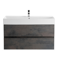 MOLVENO 46 База под раковину подвесная с двумя выкатными ящиками, Ossido, 800x460x500, MOLVENO 46-80-2C-SO-OSS - Gidratop.ru изображение