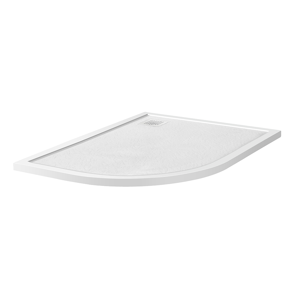 Душевой поддон из искусственного мрамора в комплекте с сифоном BelBagno UNO TRAY-MR-UNO-RH-120/90-550-35-W-R-BO - Gidratop.ru изображение