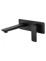Смеситель для раковины встраиваемый WONZON & WOGHAND EDGE, Черный матовый (WW-88869003-MB) - Gidratop.ru изображение