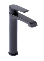 NAUTIC-LC-NOP Смеситель для накладных раковин, с донным клапаном, исполнение черный матовый - Gidratop.ru изображение