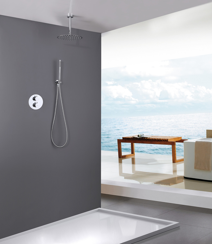 Душевая система ABBER Wasser Kreis AF8121 скрытого монтажа без излива, хром - Gidratop.ru изображение