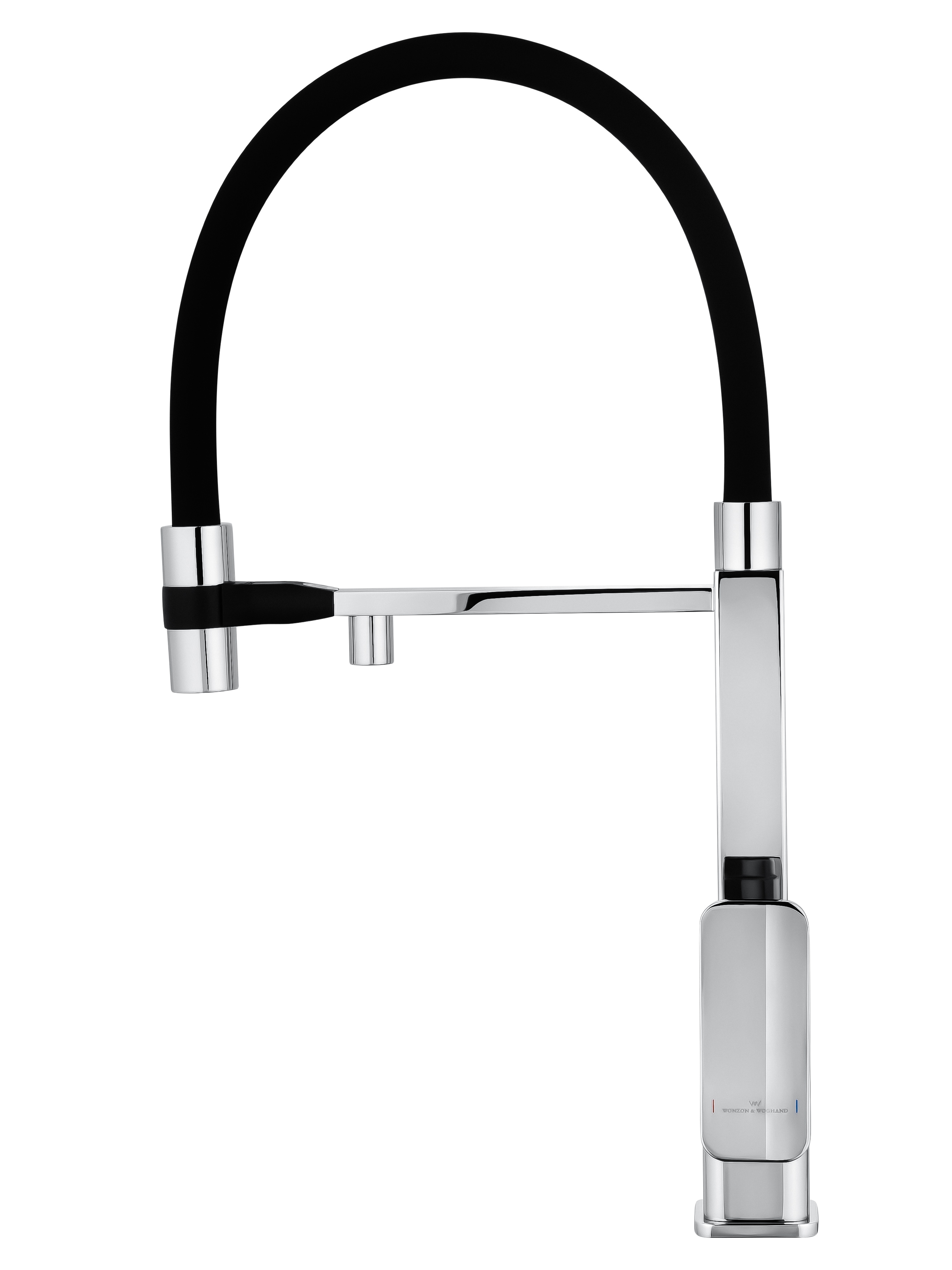 Смеситель для кухни с гибким изливом и подключением фильтра WONZON & WOGHAND, Хром (WW-88458012-CR) - Gidratop.ru изображение