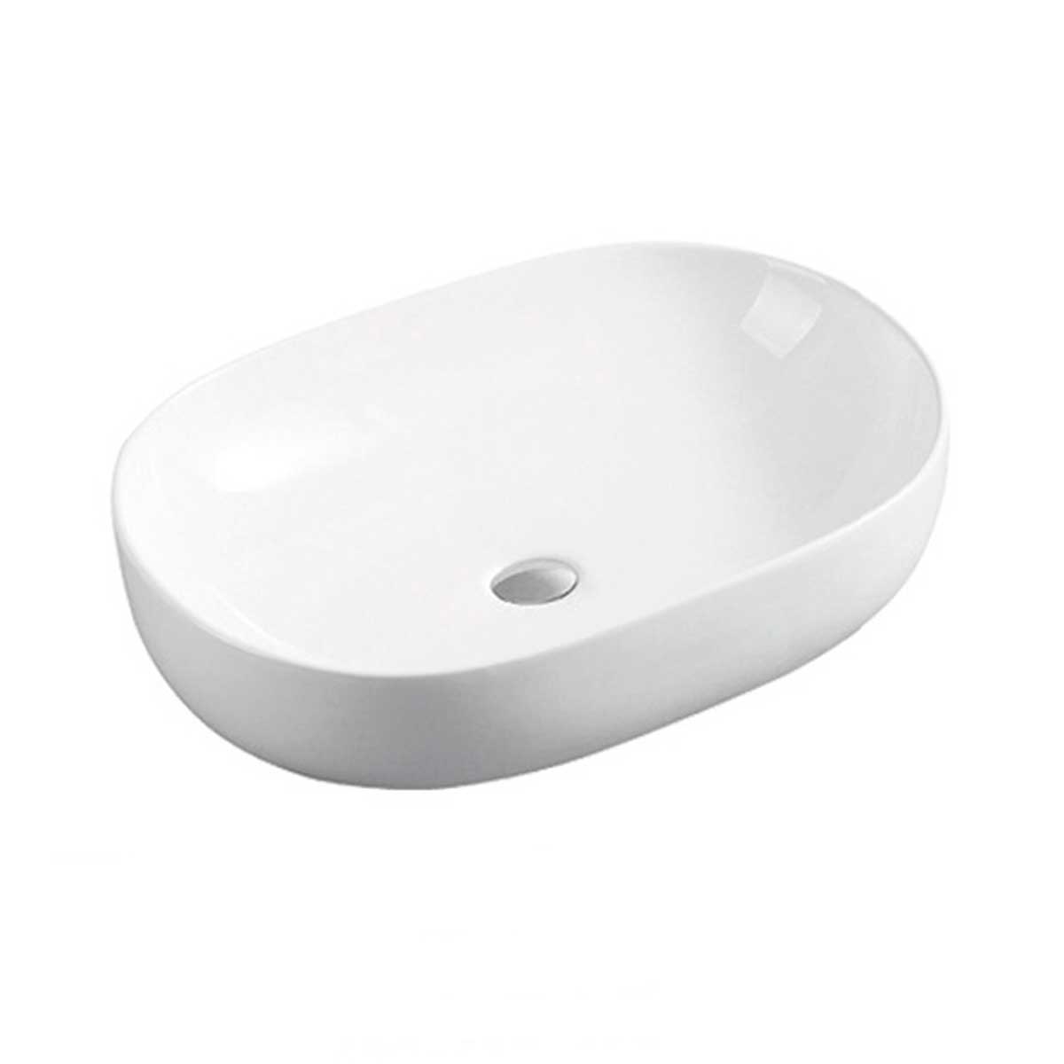 Раковина керамическая Vincea VBS-301, 480*350*135 накладная, цвет белый - Gidratop.ru изображение