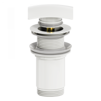 Донный клапан для раковины 1 1/4 WONZON & WOGHAND, Белый матовый (WW-88SS08-MW) - Gidratop.ru изображение