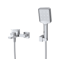 ARDENTE Смеситель для ванны и душа в комплекте с ручным душем, шлангом и держателем, хром ARDENTE-VASM-CRM