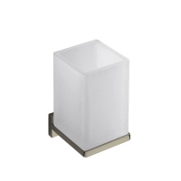 Colombo Look Стакан подвесной, цвет: PVD нержавеющая сталь/матовое стекло - Gidratop.ru изображение