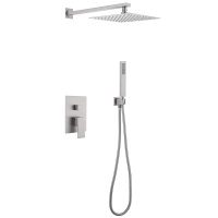 Душевая система ABBER Daheim AF8219SP скрытого монтажа без излива, сатин - Gidratop.ru изображение