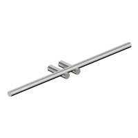 Полотенцедержатель двойной ABBER Osten 316 AA1855BST сталь брашированная - Gidratop.ru изображение