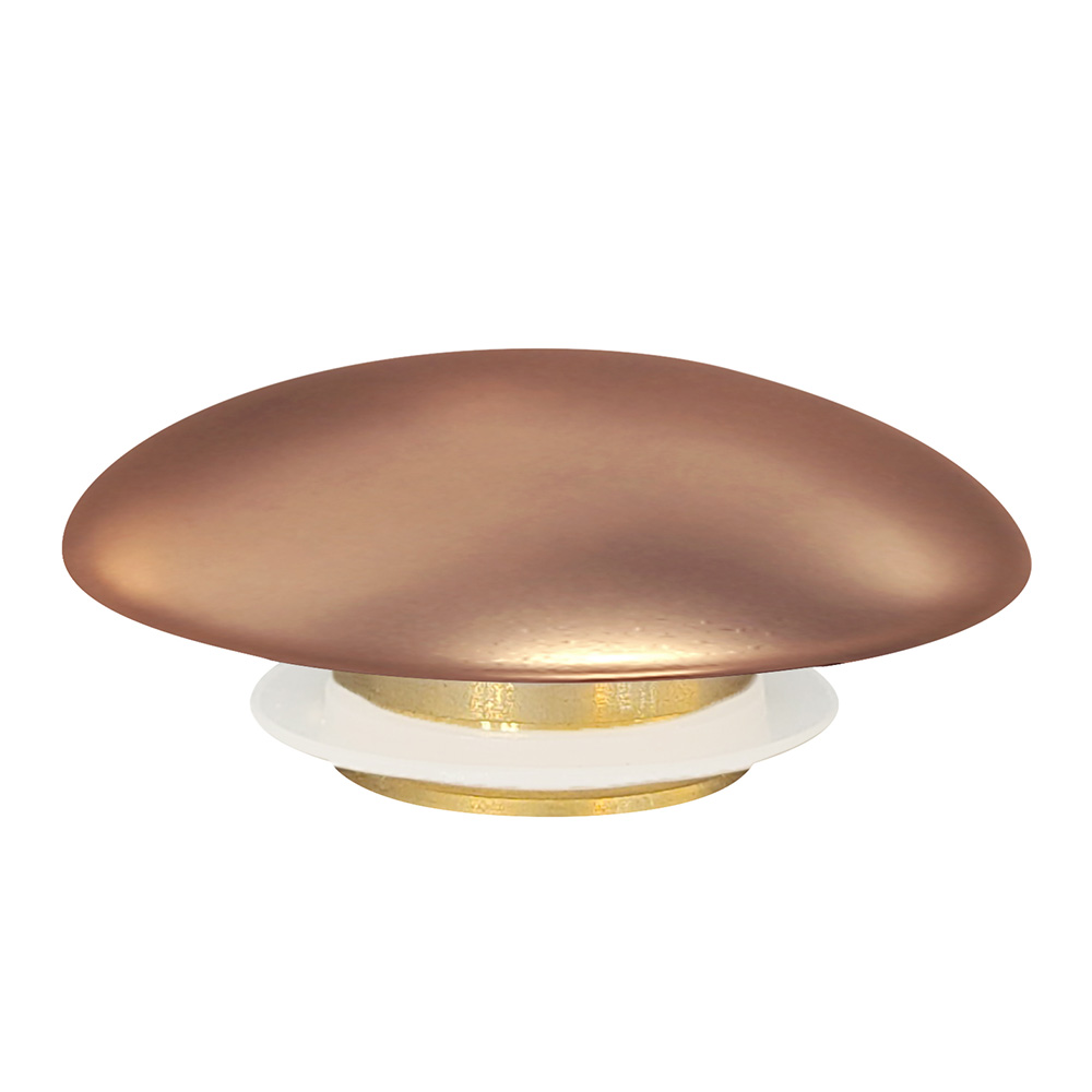 Накладка на слив для раковины ABBER AC0014MRG розовое золото матовое, керамика - Gidratop.ru изображение