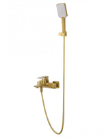 Смеситель для ванны с душем WONZON & WOGHAND EDGE, Брашированное золото (WW-88639003A- BG) - Gidratop.ru изображение