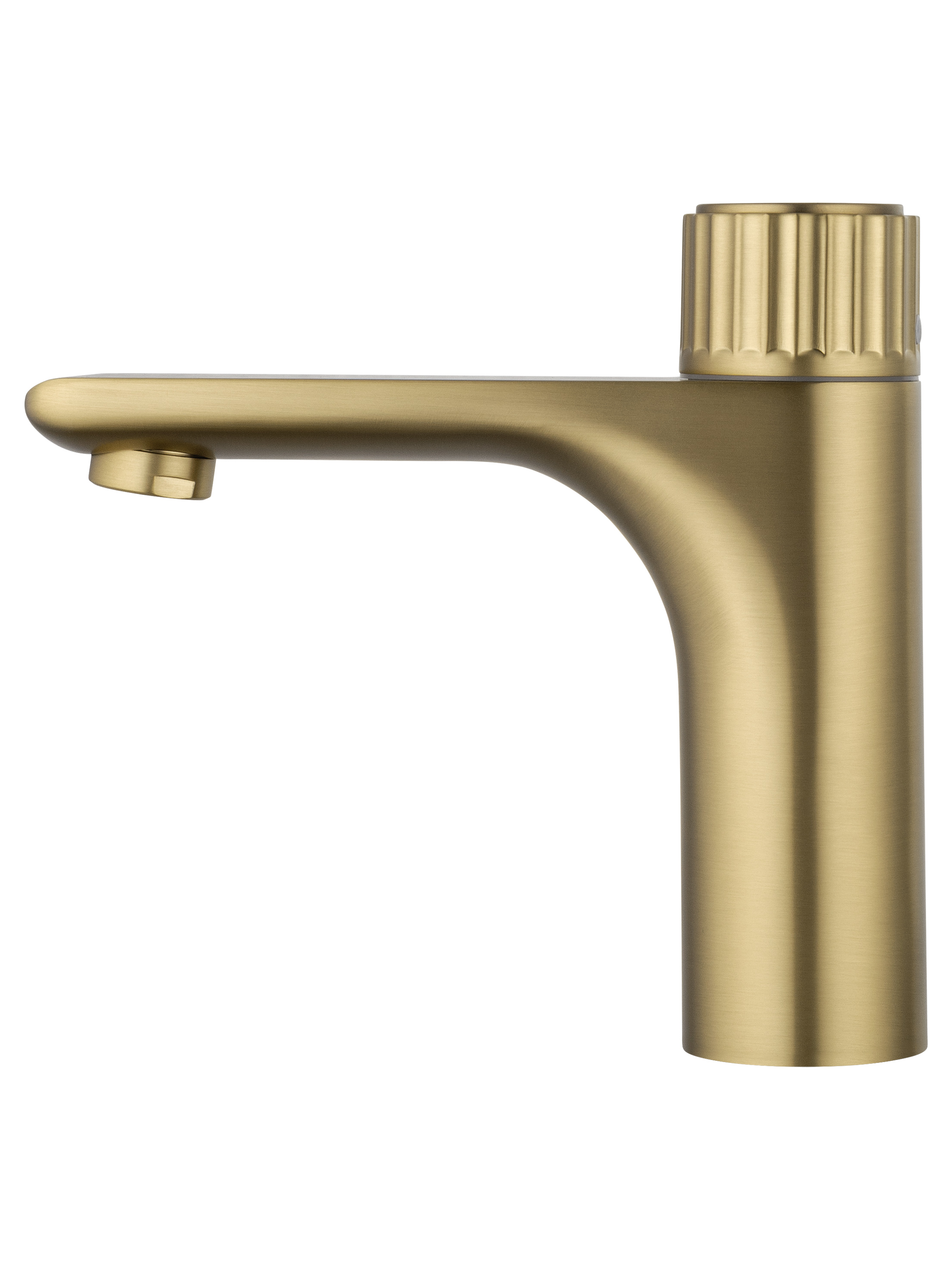 Смеситель для раковины WONZON & WOGHAND CLICK, Брашированное золото (WW-A40412-BG) - Gidratop.ru изображение