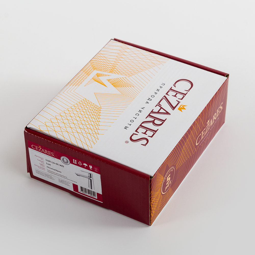 LUX-LS-01-W0 Смеситель для раковины однорычажный, без донного клапана, хром - Gidratop.ru изображение