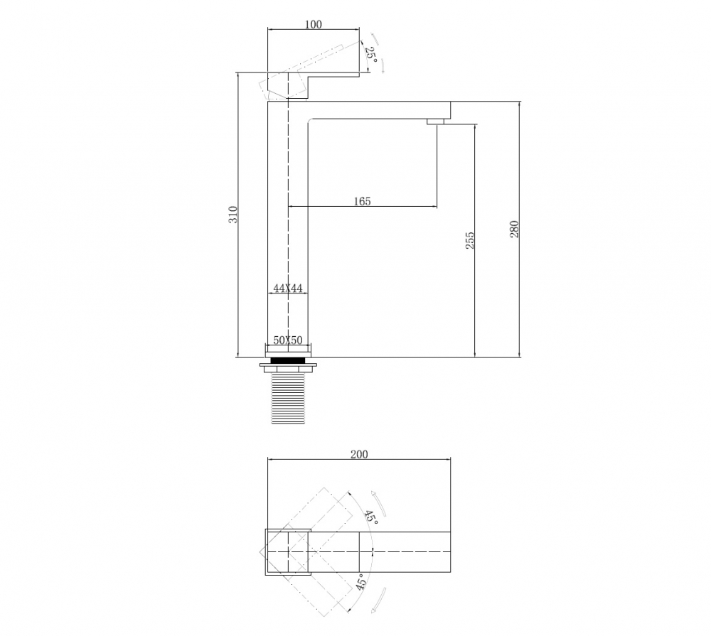 Смеситель ABBER Daheim AF8211B для раковины, черный матовый - Gidratop.ru изображение