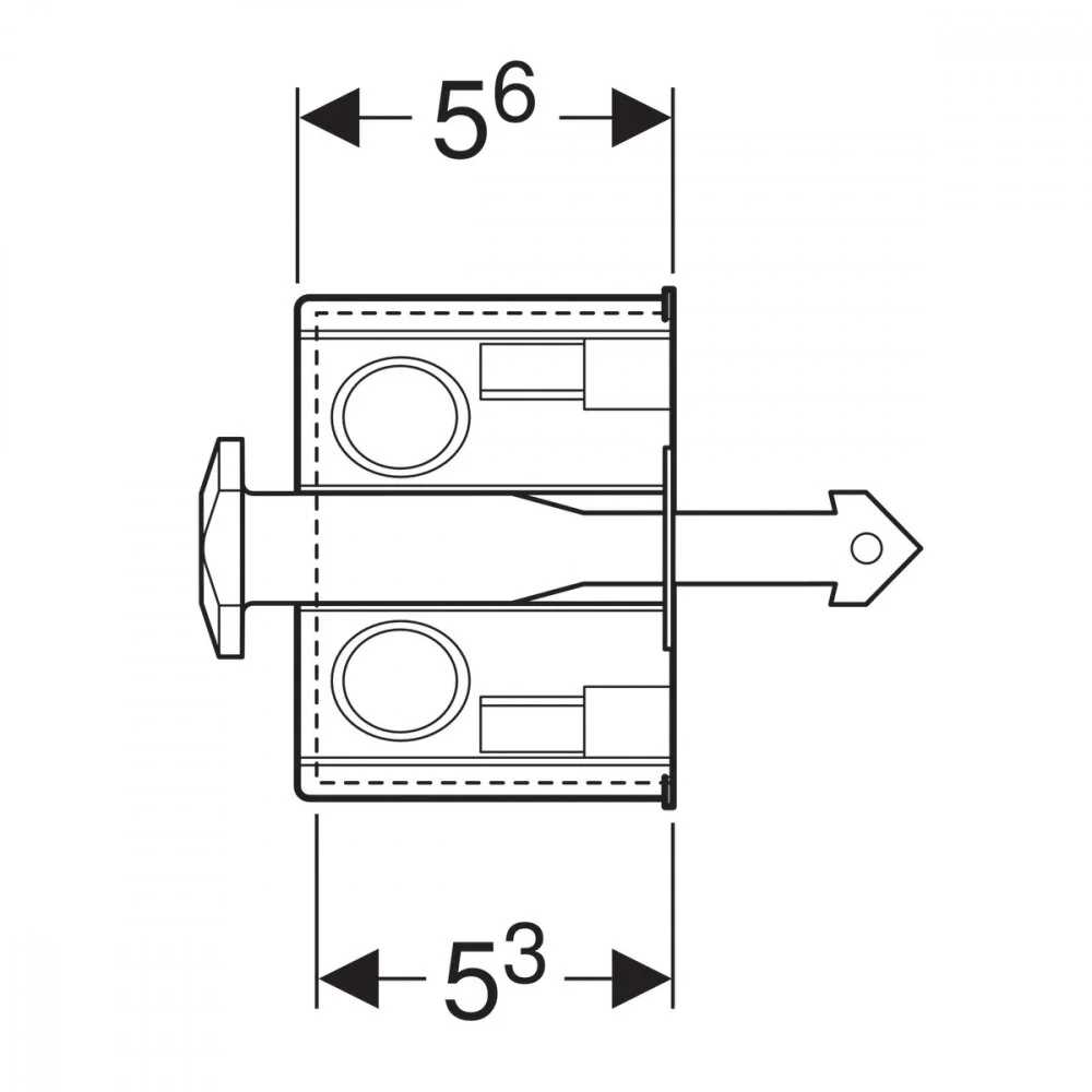 Подрозетник Geberit DuoFresh 244.999.00.1 с электрическим рукавом, для инсталляции - Gidratop.ru изображение