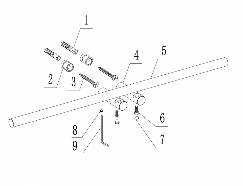 Полотенцедержатель двойной ABBER Osten 316 AA1855BG золото брашированное - Gidratop.ru изображение